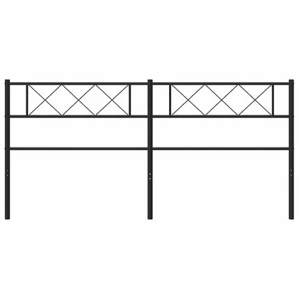 udskiftningsgavl 160 cm metal sort
