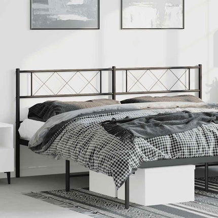 udskiftningsgavl 180 cm metal sort
