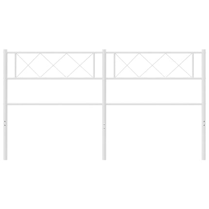 udskiftningsgavl 150 cm metal hvid
