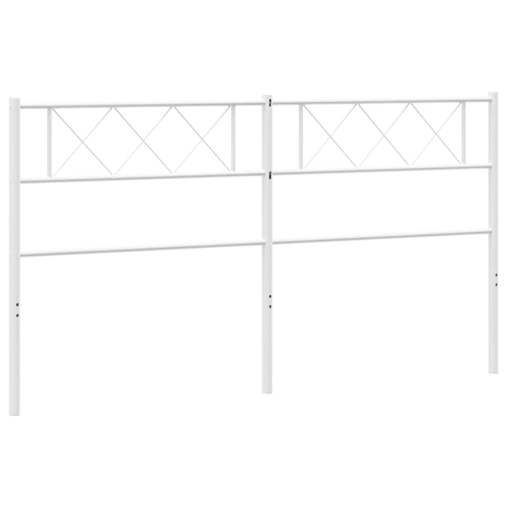 udskiftningsgavl 193 cm metal hvid