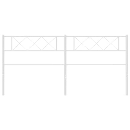 udskiftningsgavl 200 cm metal hvid