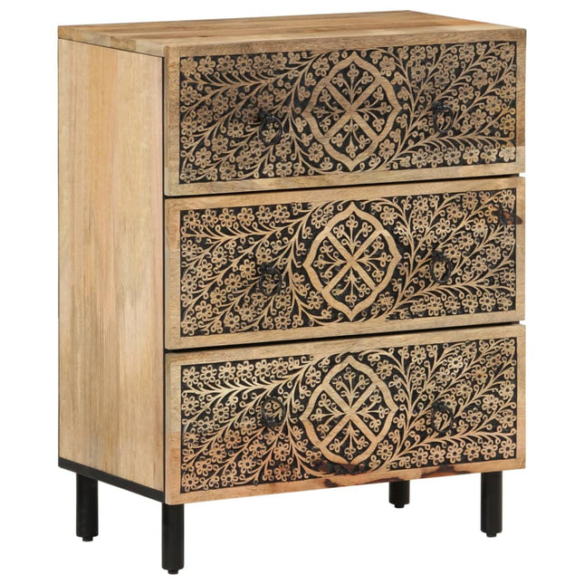 kommoder 2 stk. 60x33x75 cm massivt mangotræ