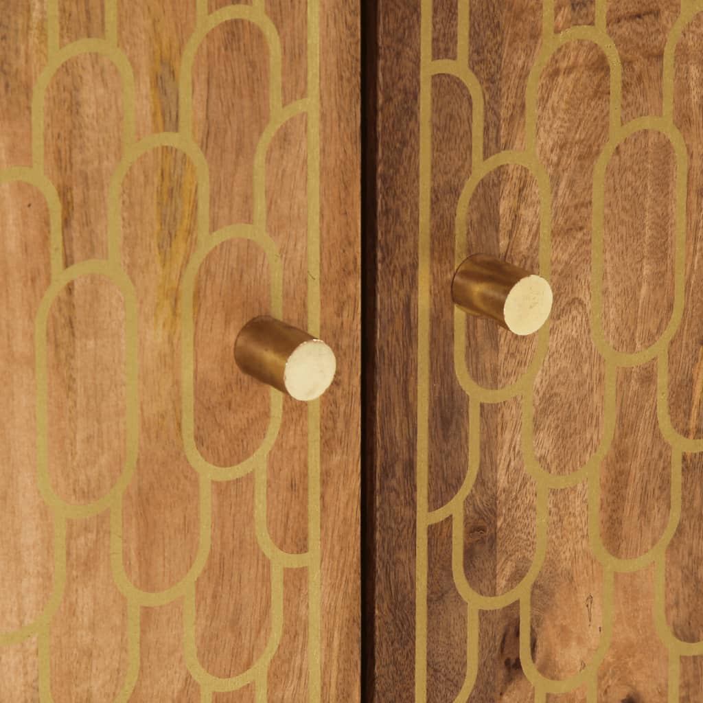 badeværelsesmøbelsæt 2 dele massivt mangotræ