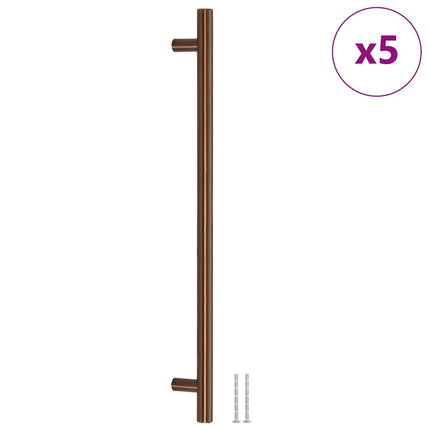 skabshåndtag 5 stk. 320 mm rustfrit stål bronzefarvet