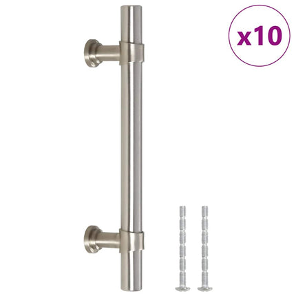 skabshåndtag 10 stk. 96 mm rustfrit stål sølvfarvet