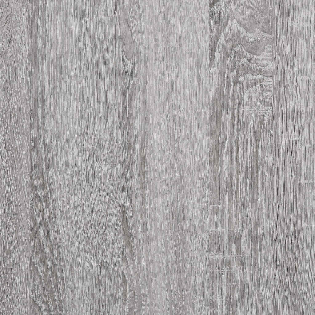 skrivebord 139x139x75 cm konstrueret træ grå sonoma-eg