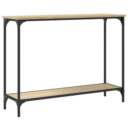 konsolbord 101x30,5x75 cm konstrueret træ sonoma-eg