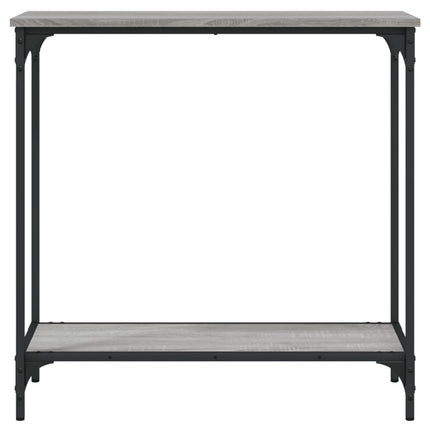 konsolbord 75x30,5x75 cm konstrueret træ grå sonoma-eg