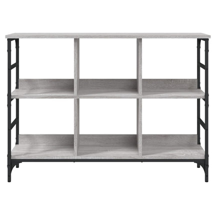skænk 102x32x73,5 cm konstrueret træ grå sonoma-eg