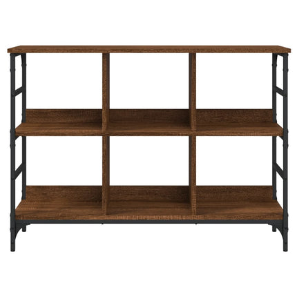 skænk 102x32x73,5 cm konstrueret træ brun egetræsfarve