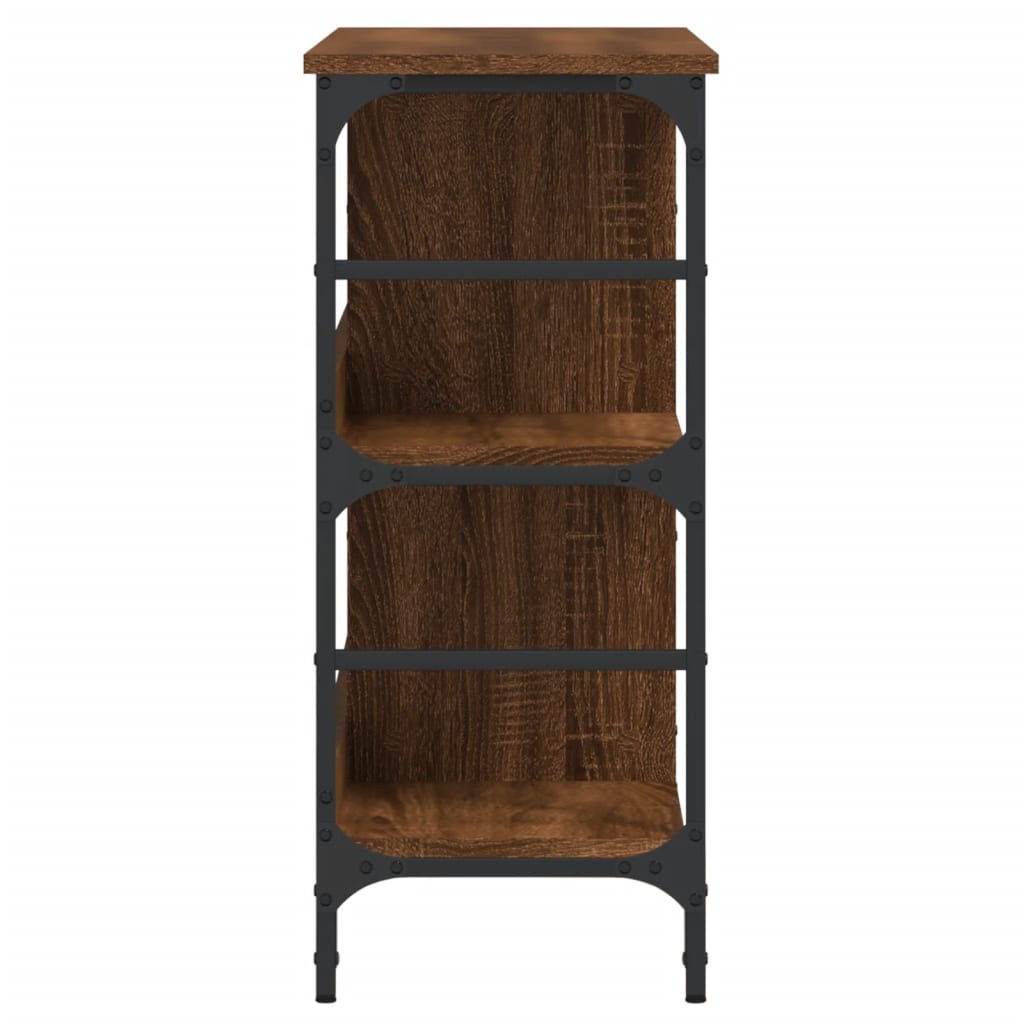 skænk 102x32x73,5 cm konstrueret træ brun egetræsfarve