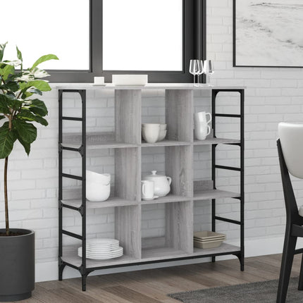 skænk 102x32x103,5 cm konstrueret træ grå sonoma-eg