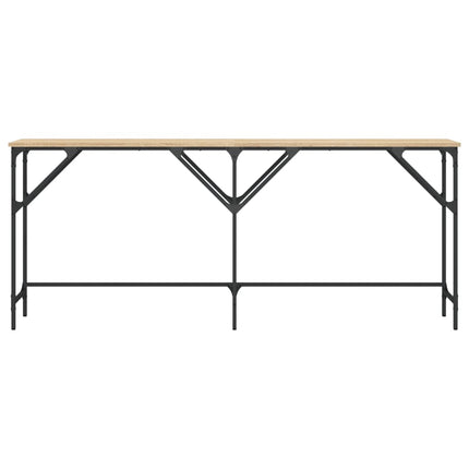 konsolbord 180x29x75 cm konstrueret træ sonoma-eg
