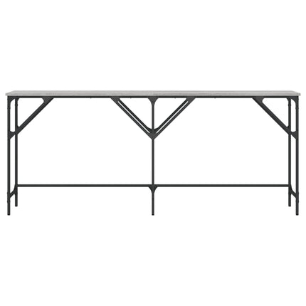 konsolbord 180x29x75 cm konstrueret træ grå sonoma-eg