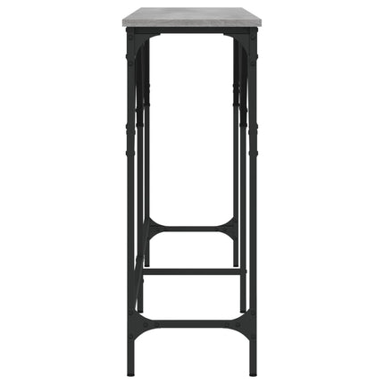 konsolbord 180x29x75 cm konstrueret træ grå sonoma-eg