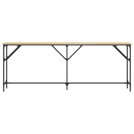 konsolbord 200x29x75 cm konstrueret træ sonoma-eg