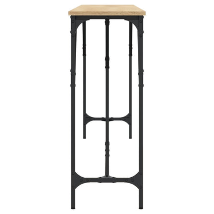 konsolbord 200x29x75 cm konstrueret træ sonoma-eg
