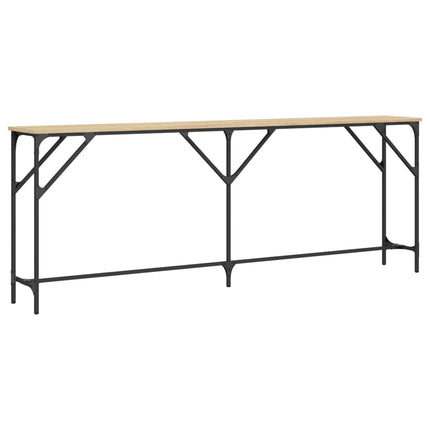 konsolbord 200x29x75 cm konstrueret træ sonoma-eg