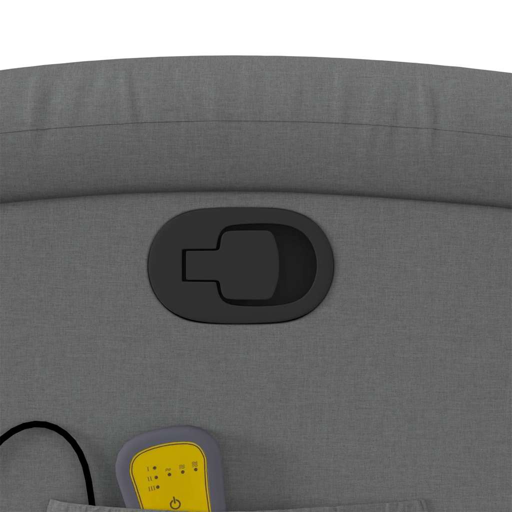 massagestol stof mørkegrå