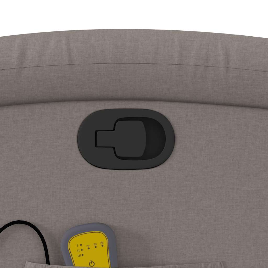 massagestol stof gråbrun