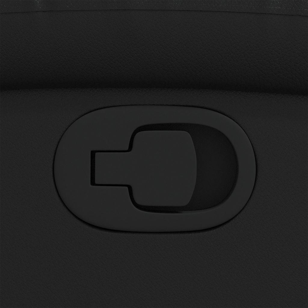 lænestol kunstlæder sort