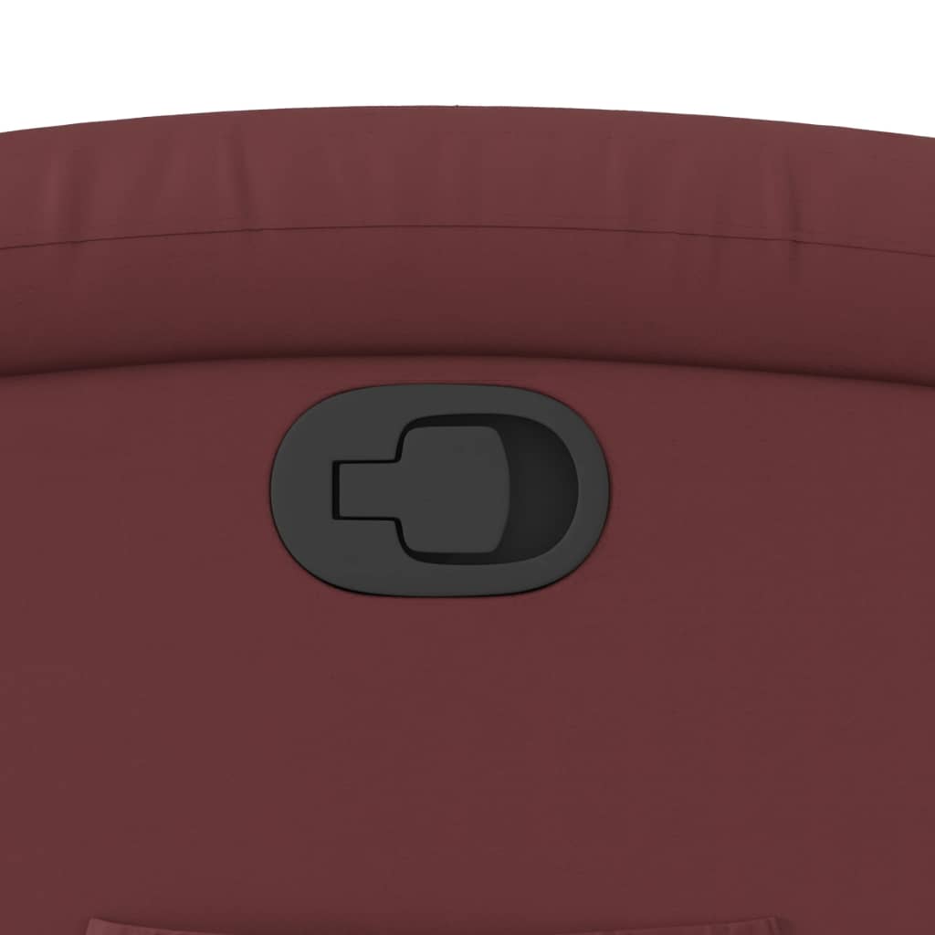 lænestol kunstlæder vinrød