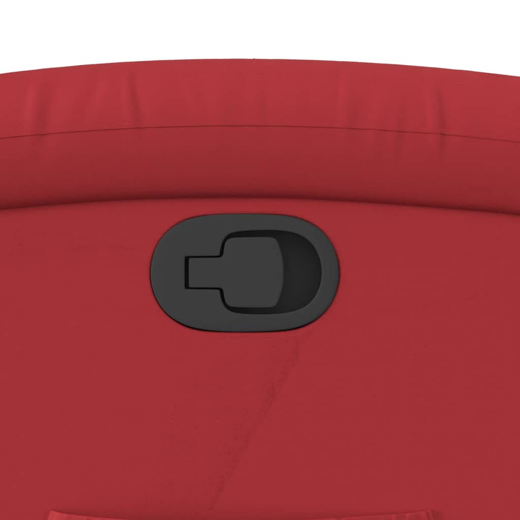 lænestol kunstlæder rød