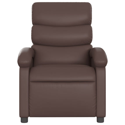 massagestol kunstlæder brun