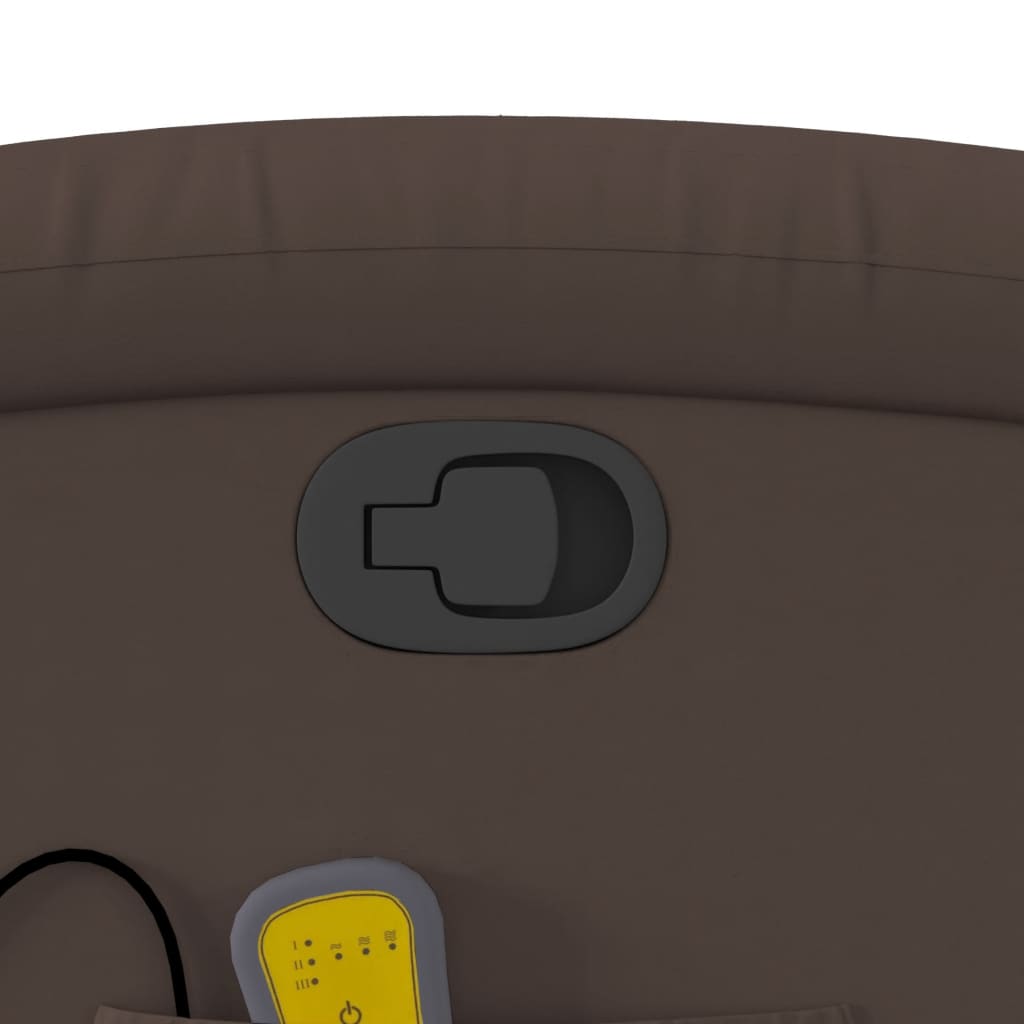 massagestol kunstlæder brun