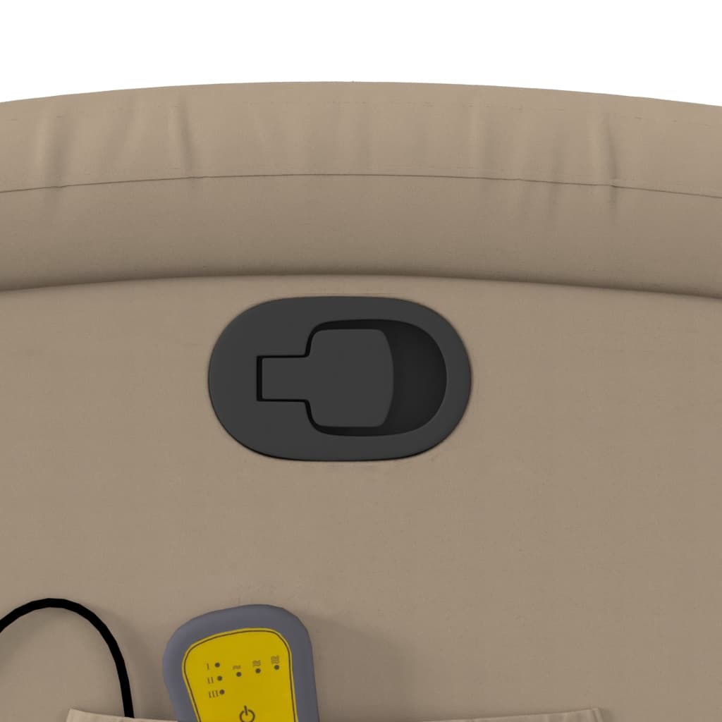 massagestol kunstlæder cappuccino