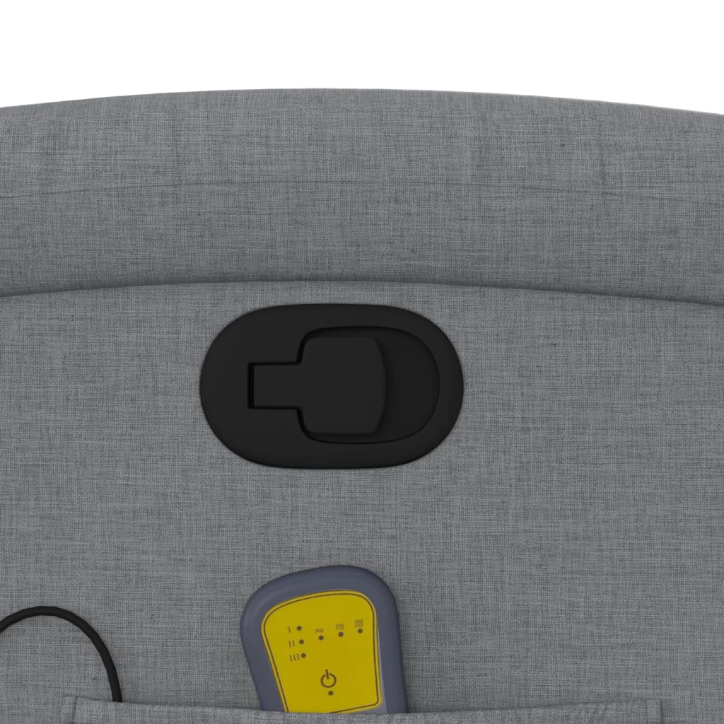 massagestol stof lysegrå