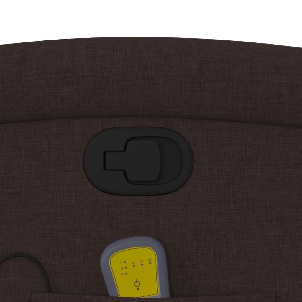 massagestol stof mørkebrun