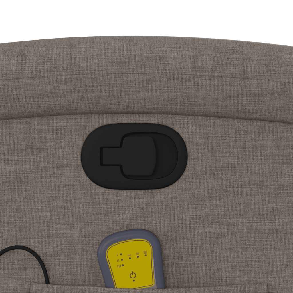 massagestol stof gråbrun