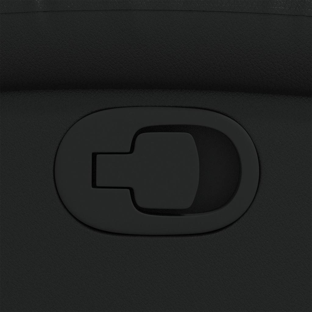 lænestol sort kunstlæder