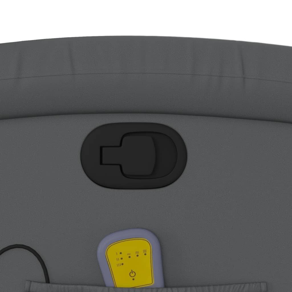 massagestol kunstlæder grå