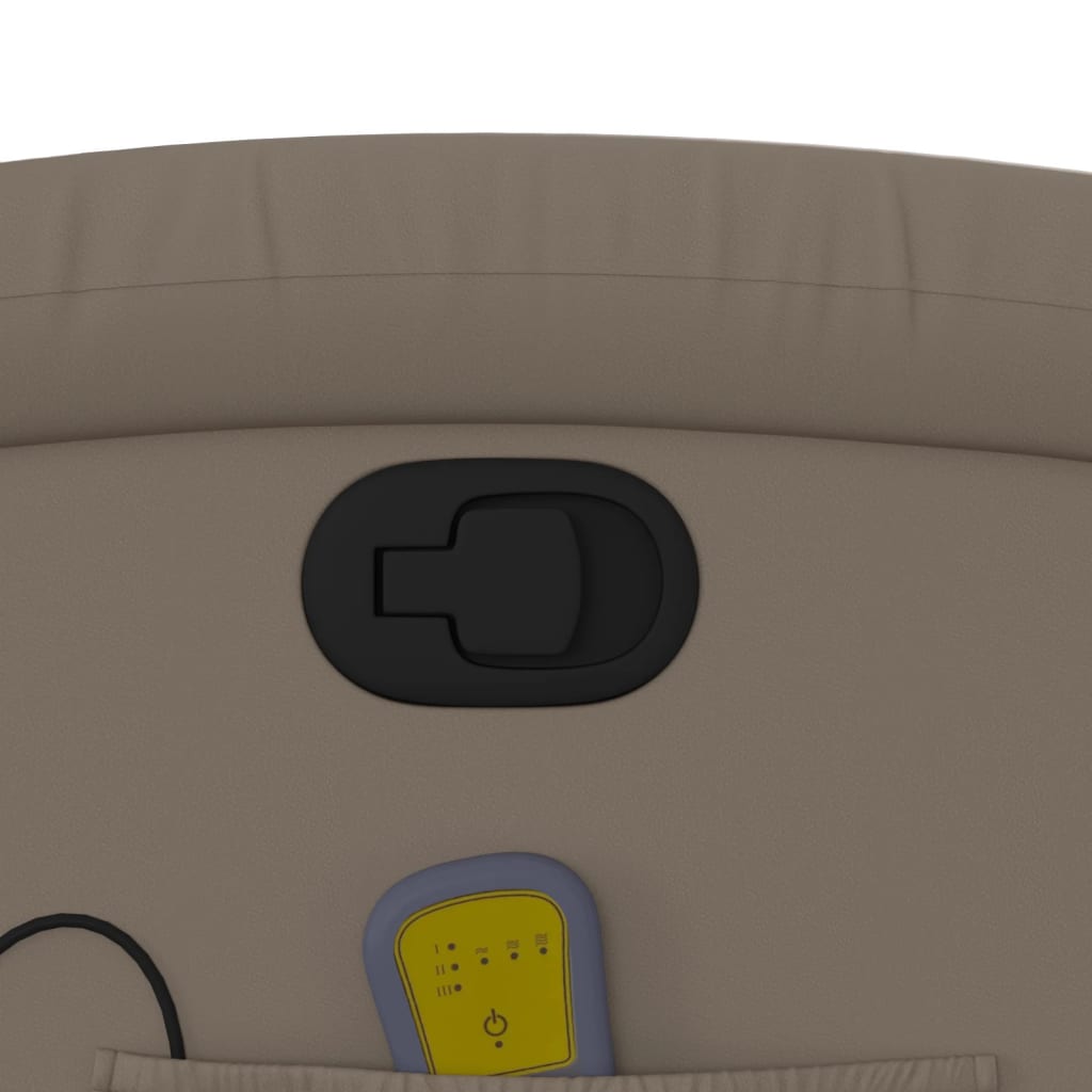 massagestol kunstlæder cappuccino