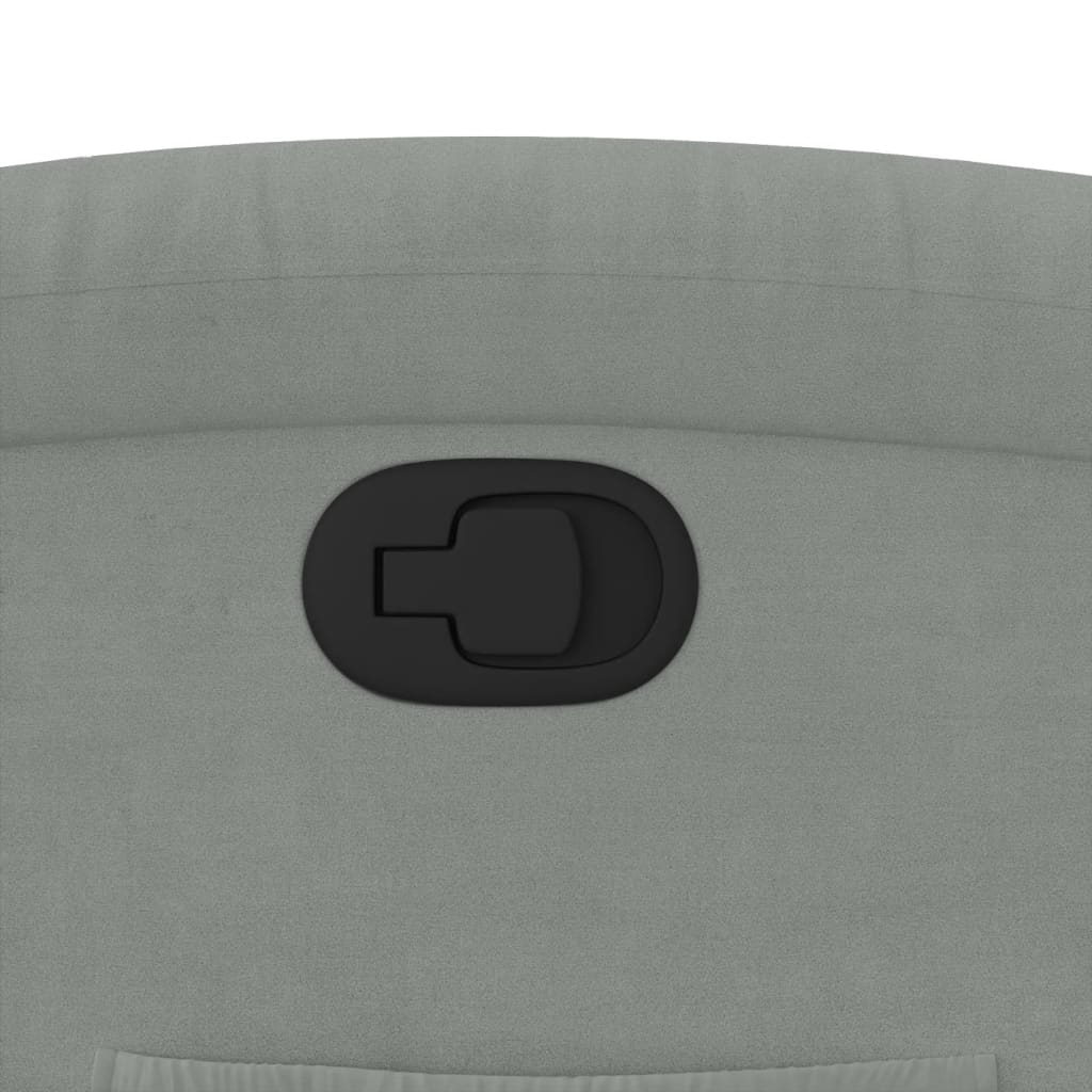 lænestol lysegrå fløjl