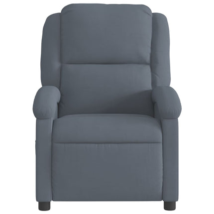 lænestol velour mørkegrå