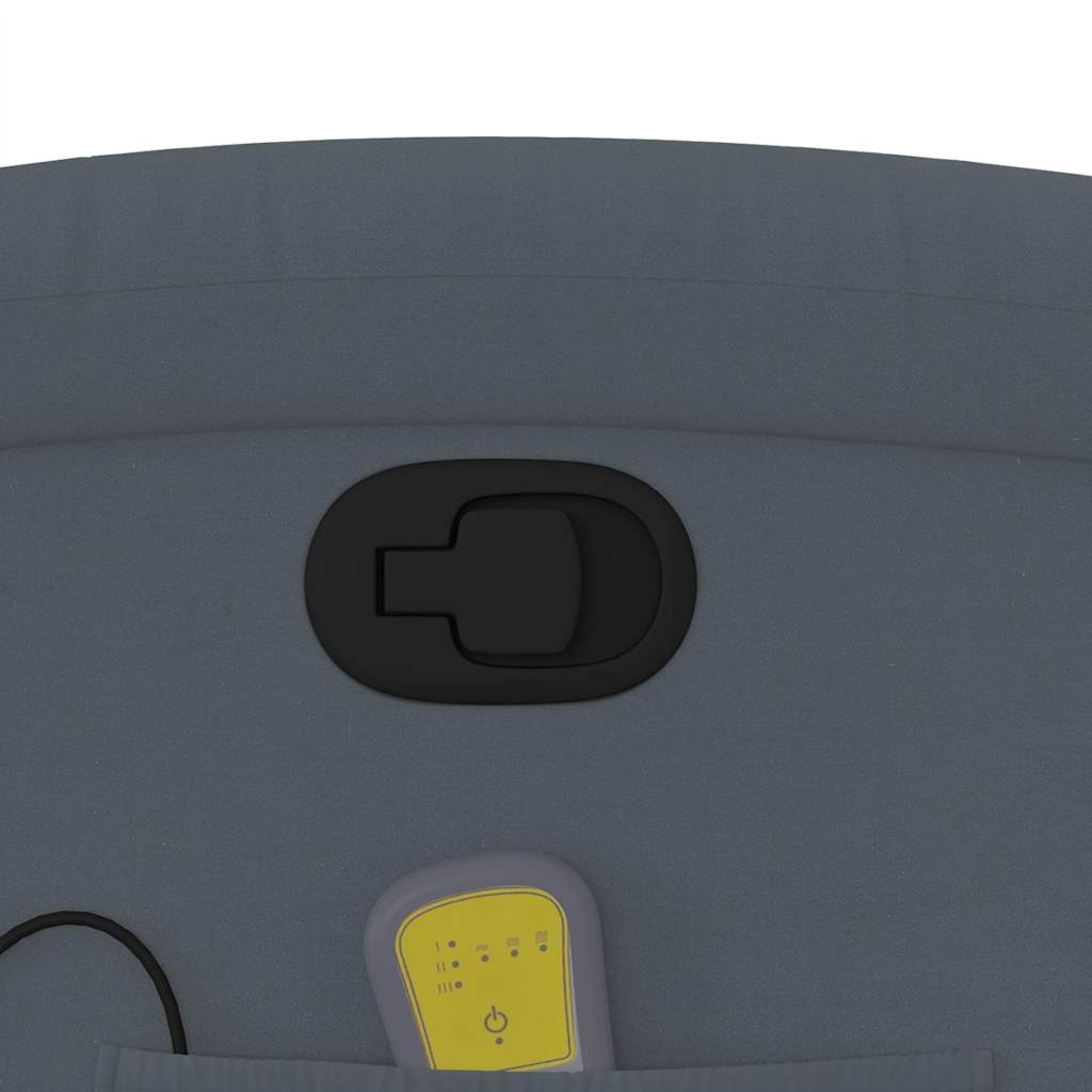 massagestol velour mørkegrå