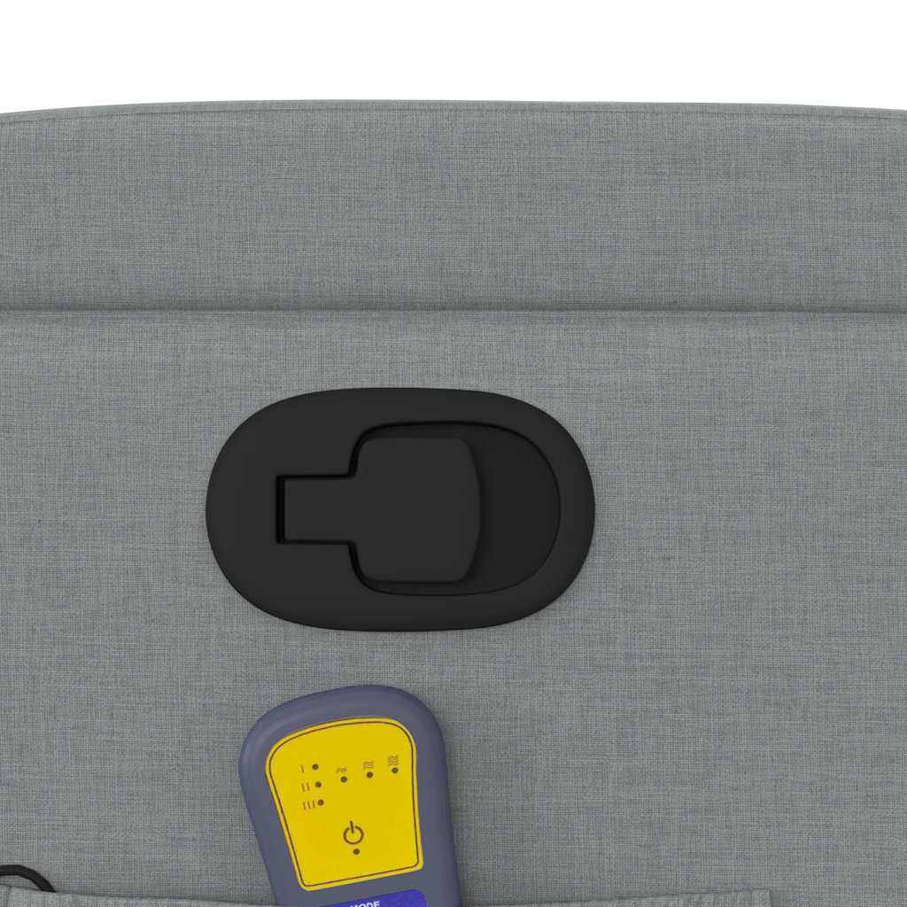 massagestol stof lysegrå