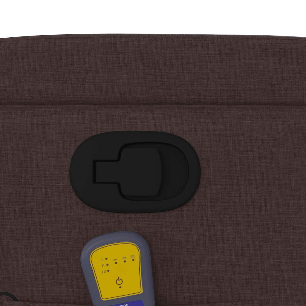 massagestol stof mørkebrun