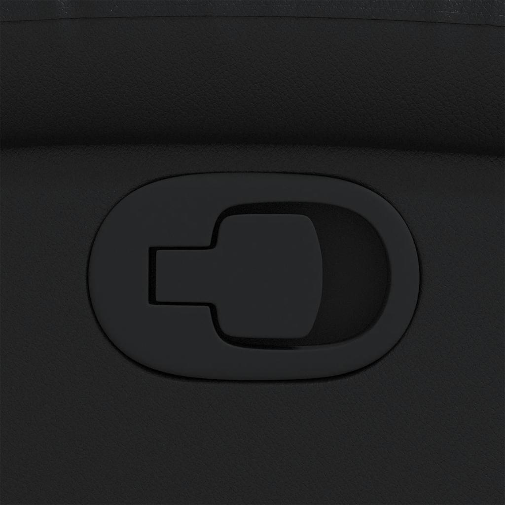 lænestol sort kunstlæder