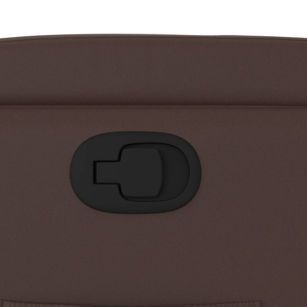 lænestol kunstlæder brun