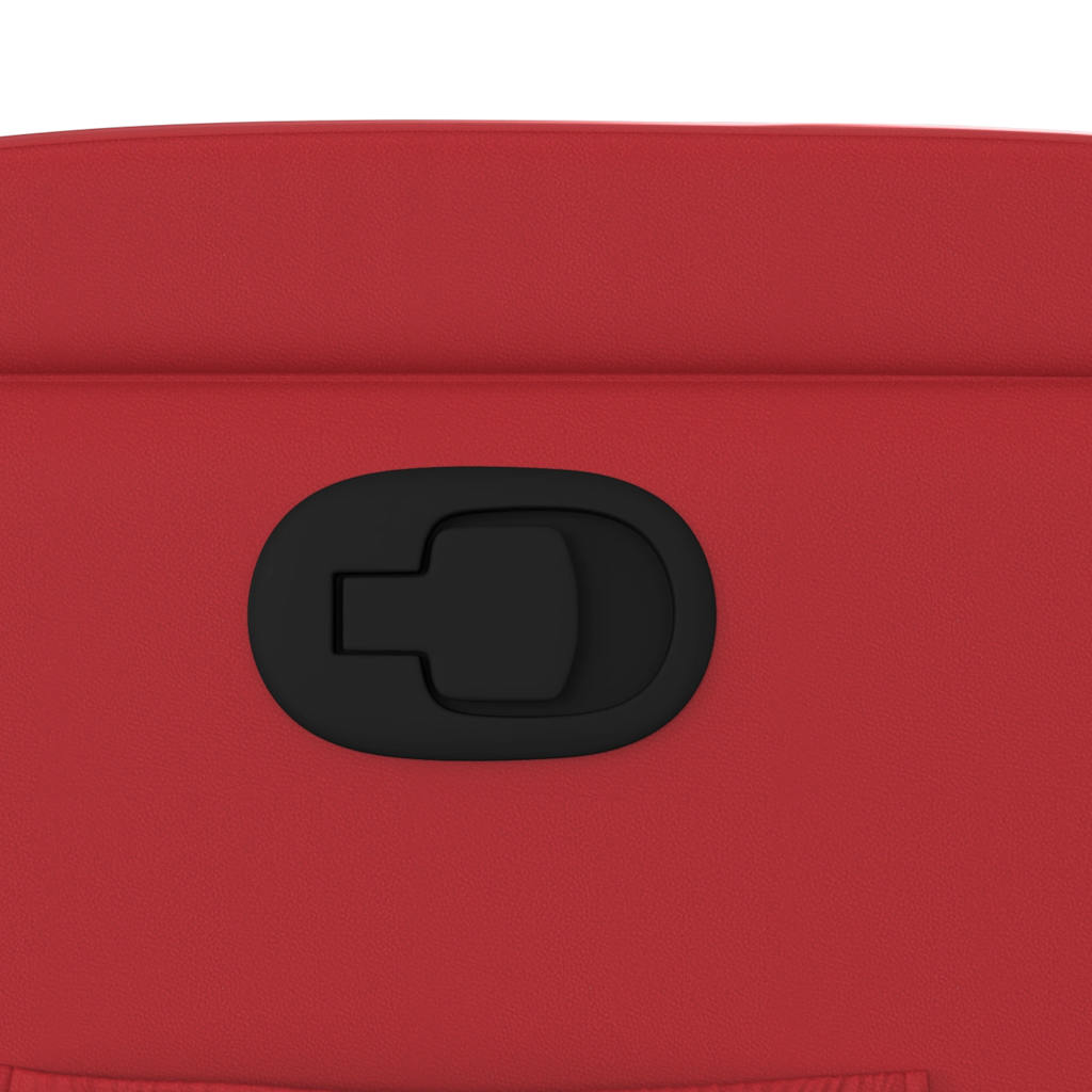 lænestol kunstlæder rød