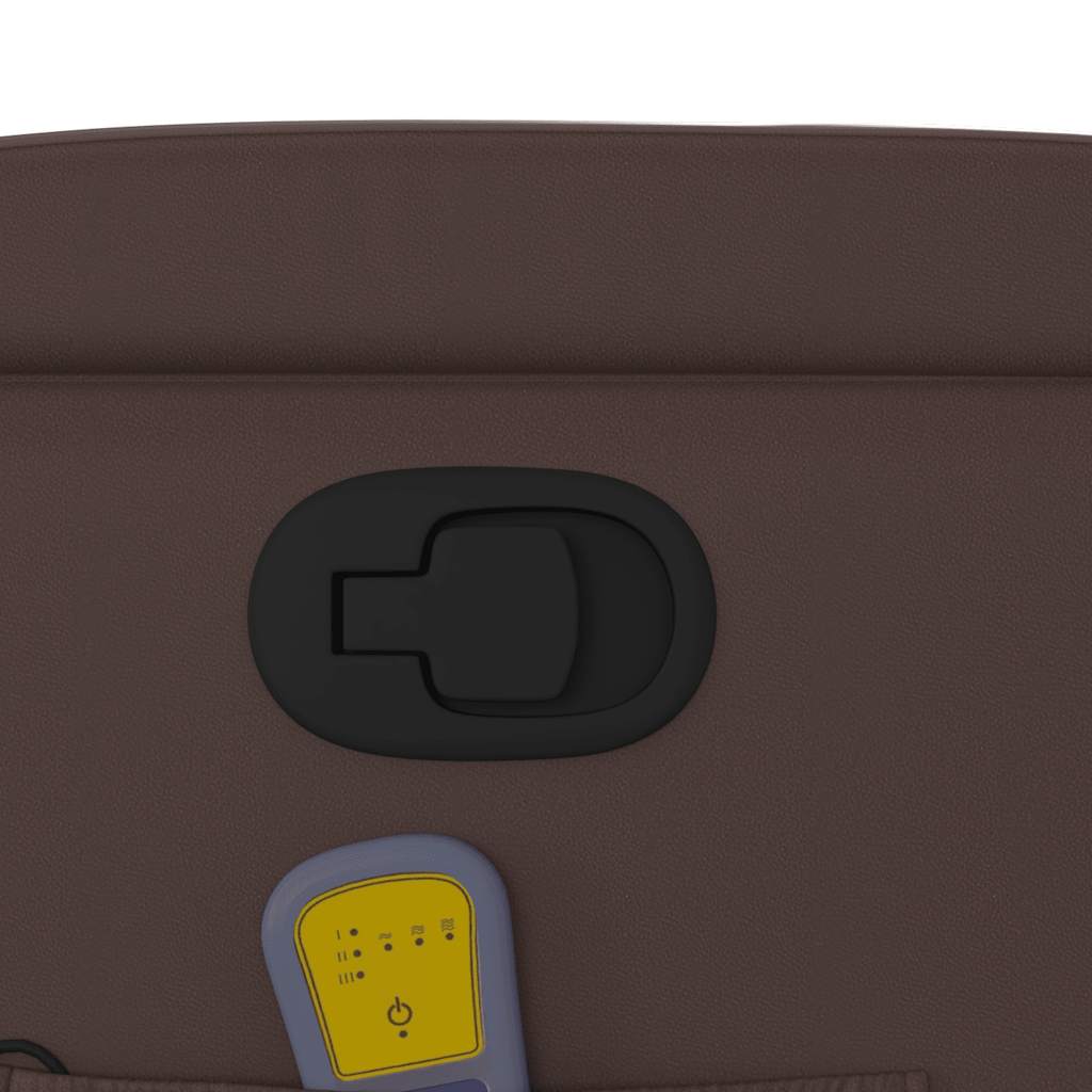 massagestol kunstlæder brun