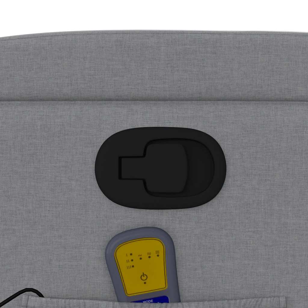 massagestol stof lysegrå