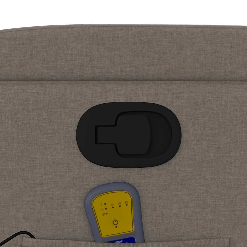 massagestol taupe stof