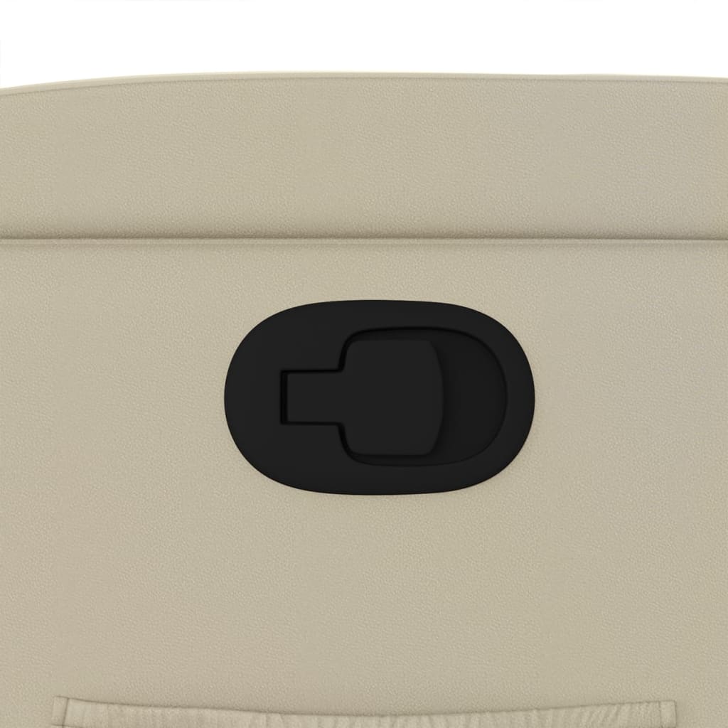 lænestol kunstlæder cremefarvet