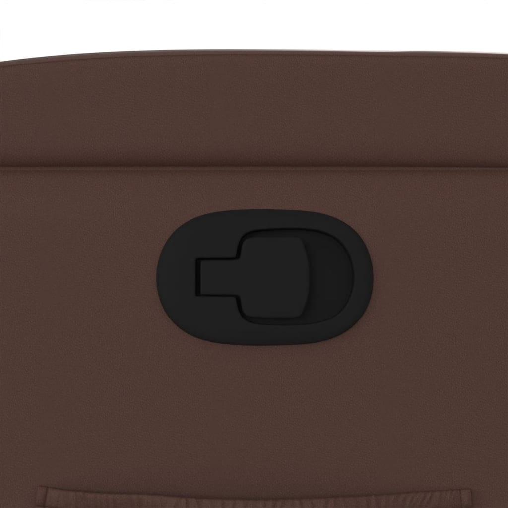 lænestol kunstlæder brun