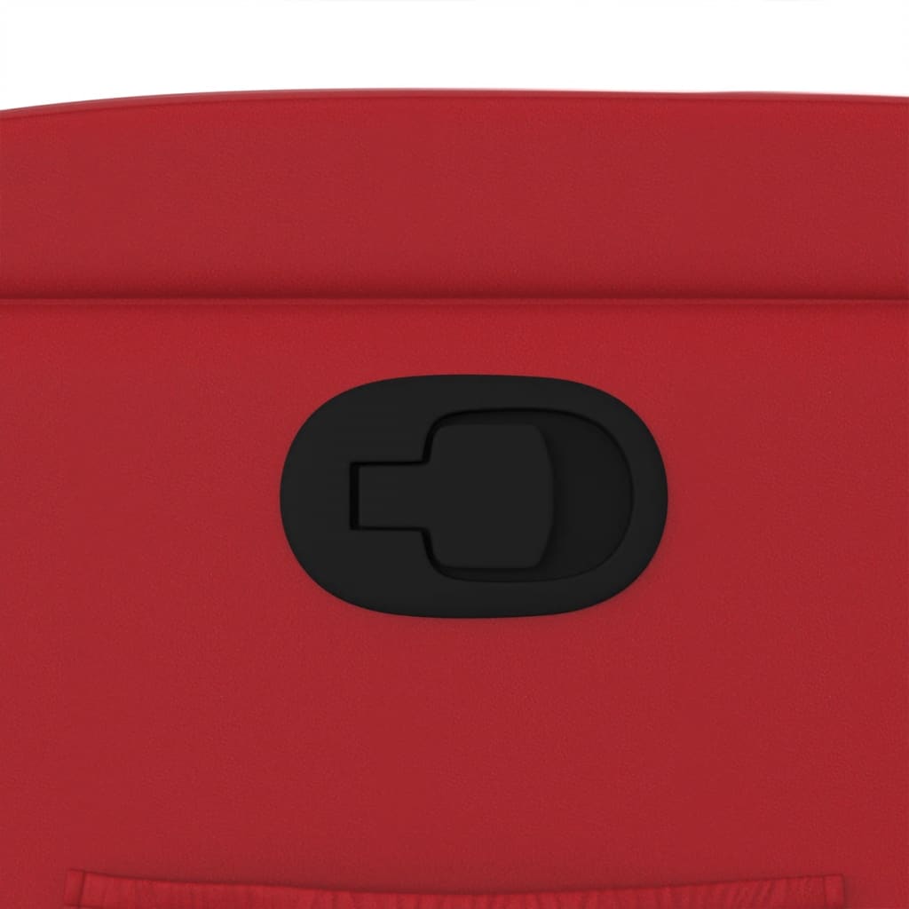 lænestol kunstlæder rød